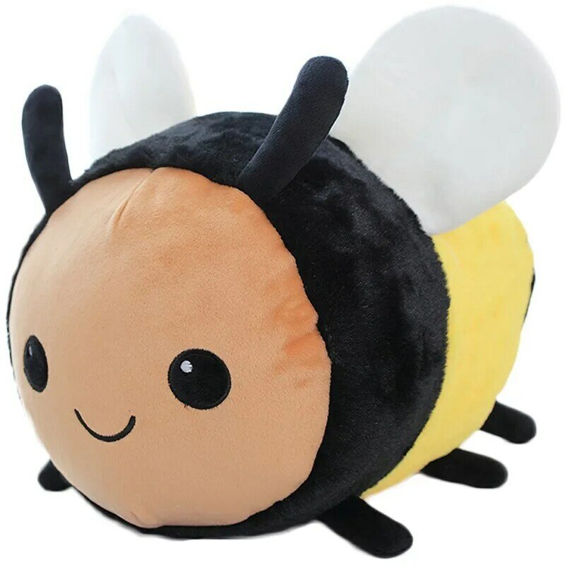 40cm Kawaii pszczoła/biedronka pluszowa poduszka zabawka lalka kreskówka miękkie kreatywny owad wypchane zwierzę rzuć poduszka dziewczyny pluszaki prezenty