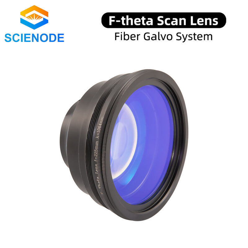 Lente de campo 1064nm 50x50-300x300mm da lente da varredura de scienode f-theta F63-420mm para a máquina ótica da marcação do laser da fibra de 1064nm yag