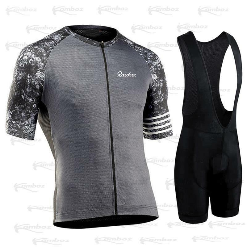 Raudax 2022 Summer Cycling Jersey Set Breathable MTB Cycling Clothing Mountain Bike Wear Clothes Maillot Ropa Ciclismo Hombre