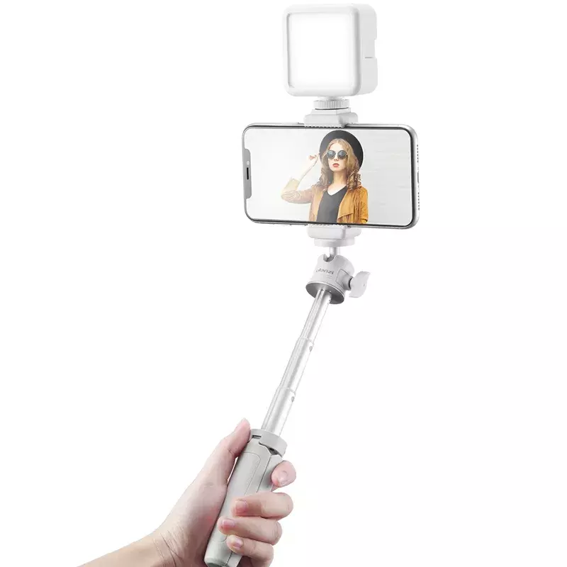 Ulanzi MT-08 câmera slr smartphone vlog tripé mini tripé portátil com sapata fria montagem do telefone para iphone android