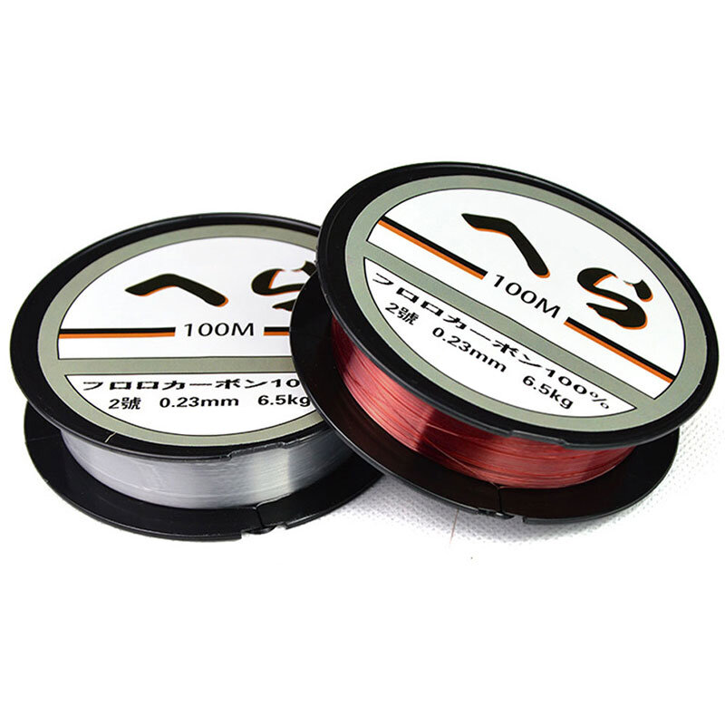 Superior Quality 100M Fluorocarbon Fishing Line Clear 4-32LB Carbon Fiber Leader Line Fly Fishing Line Pesca