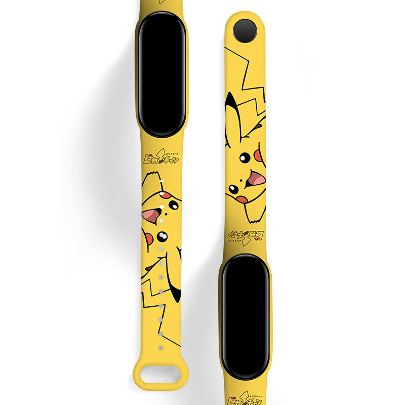 New Poke mon Electronic Watch Pikachu Cartoon Digital Electronic Waterproof LED Watch Wristband Children's Toy Christmas Gift