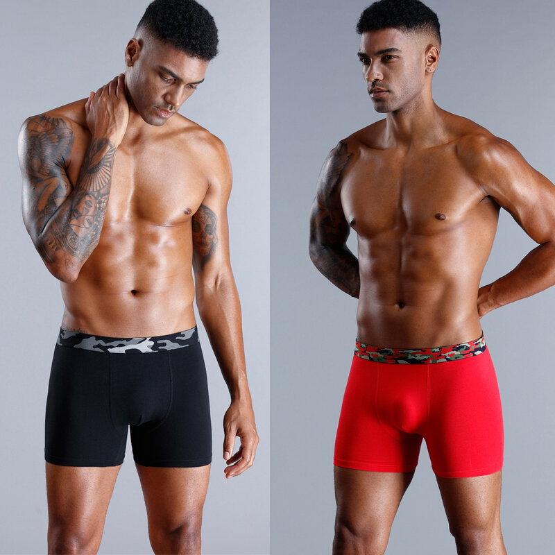 3Pcs New Mens Boxer Shorts Brand Underwear For Men Pack Cotton Man Underpants Sexy Intimate