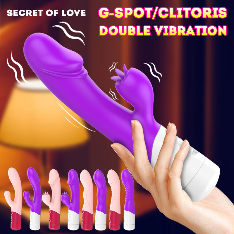 Mainan Seks Dildo Bergetar Silikon untuk Wanita Penggetar G-spot untuk Wanita Vibrator Klitoris Vagina Mainan Foreplay Seks untuk Dewasa 18"