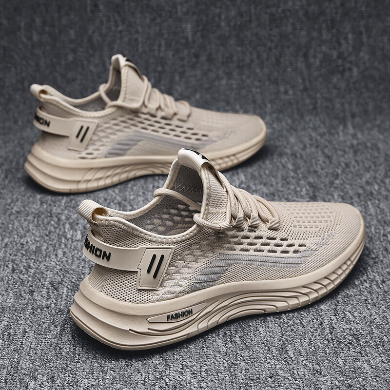Men's shoes spring and summer new trend thin section flying woven sports net shoes men's casual trendy shoes men's casual sports