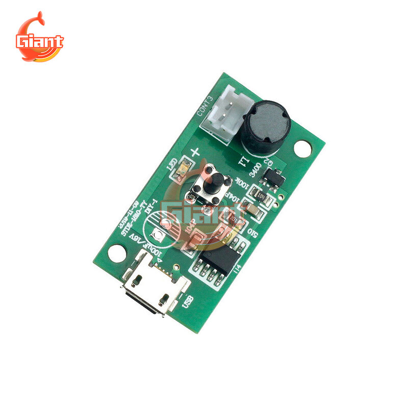 DC5V Micro USB Ultrasonic Atomizing Humidifier โมดูล Atomizer Driver ปะเก็นยาง Circuit Board DIY ชุด PH2.0เทอร์มินัล