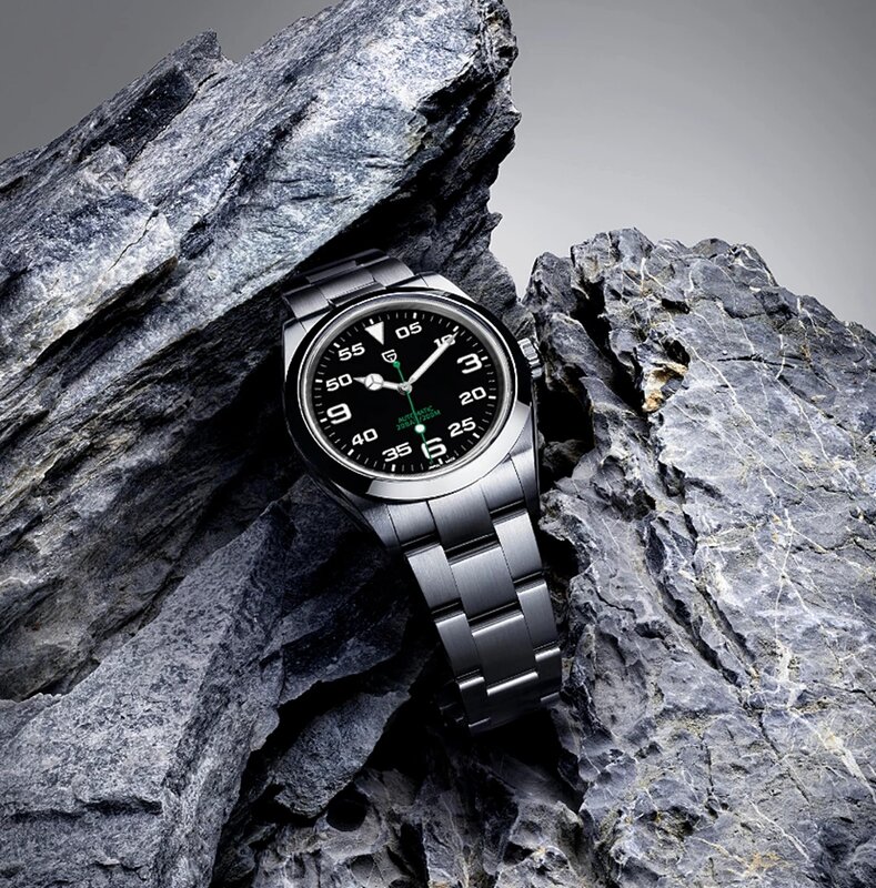 PAGANI DESIGN – montre-bracelet de luxe pour hommes, 40MM, en acier inoxydable, automatique, étanche, verre saphir AR