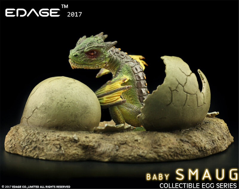 Smaug Komodo Dragon Dinosaur Figurine Figure Model Base Decoration Toy Collector 