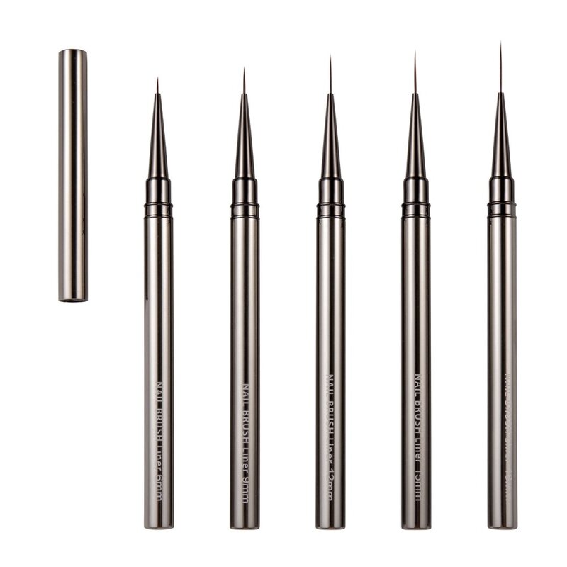 Nail Art Pinsel Liner Pinsel Streifen Muster Malpin sel Acryl UV Gel Verlängerung Zeichnung Carving Pen DIY Maniküre-Tool