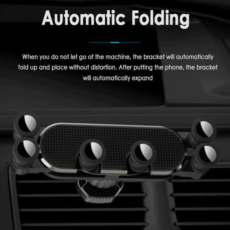 2021 Phone Car Holder Air Vent Universal GPS Bracket Clip Stand For Iphone 11 Xiaomi note 10 Gravity Car Phone Holder Automatic