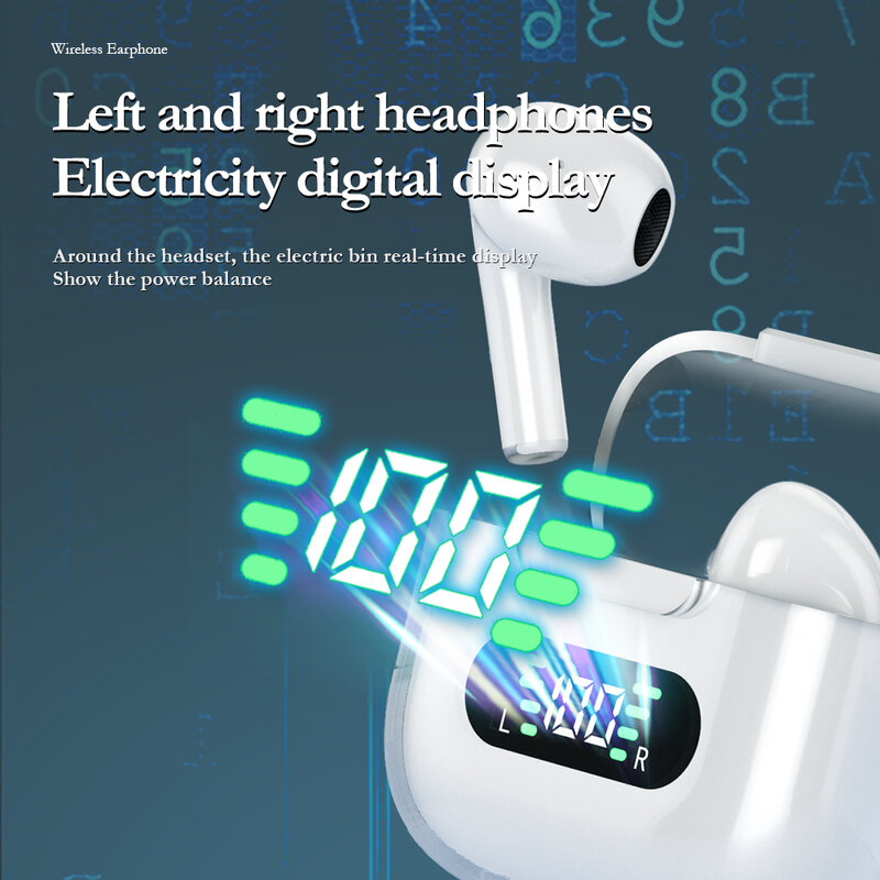 TWS Game Headset Low Delay Noise Reduction Bluetooth Headset LED Display Stereo Wireless 5.1 Bluetooth for Touch Phone