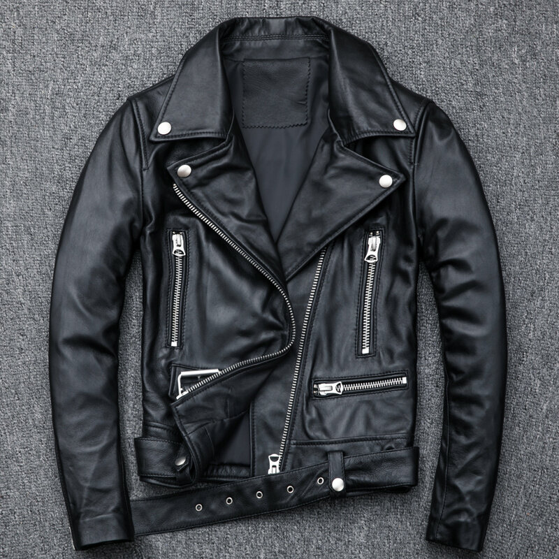 YR-브랜드 여성용 모터 정품 가죽 재킷, 패션 양가죽 코트. 멋진 슬림 가죽 재킷, 플러스 사이즈 무료 배송