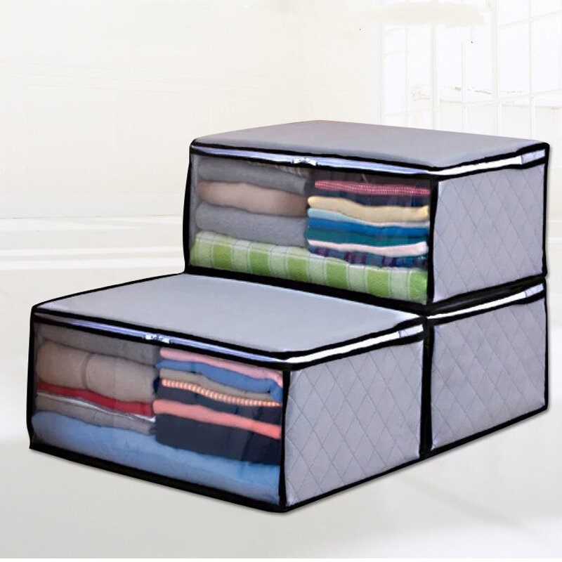 Large-capacity Non-woven Clothing Quilt Storage Bag Home Dormitory Must-have Dust-proof Moisture-proof Bag Breathable Durable