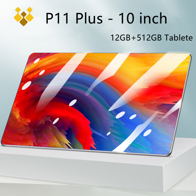 Tablette versione globale P11 Plus TABLET da 10 pollici Android 12GB 512GB grafica Tablete 10 Core TABLET con penna GPS Dual Sim PAD