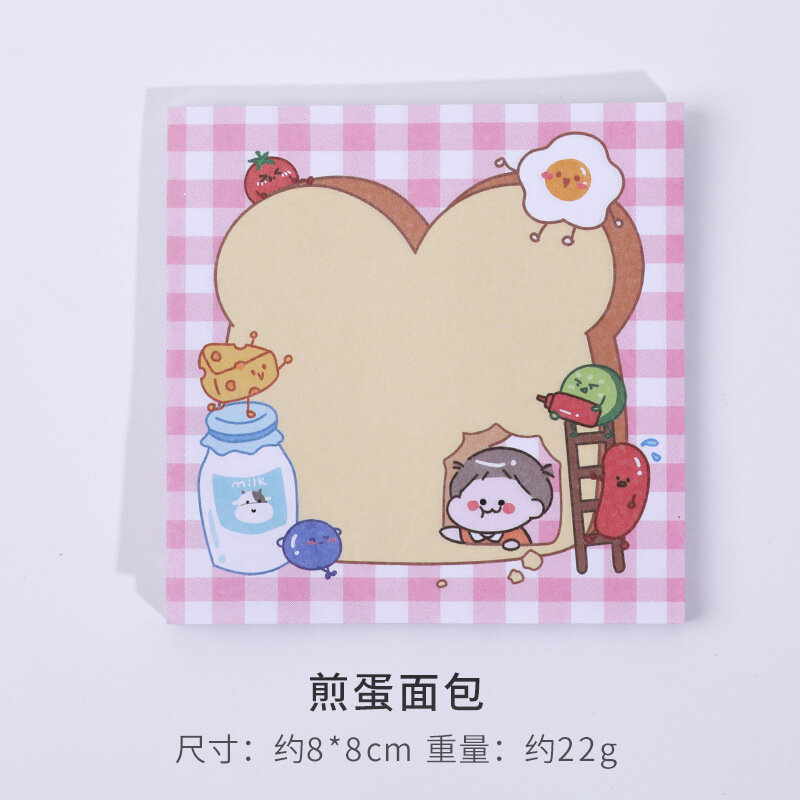 Cartoon Girl Sticky Note Cute Memo Pads Students Portable Notebooks Message N Times To Paste Stationery Office School Supplies