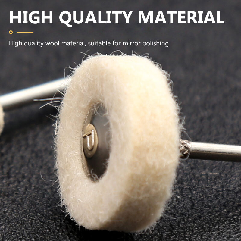 ASOYOGA 50 pz rettifica lucidatura lucidatura mola abrasiva feltro di lana con gambo stelo punte di macinazione per utensili rotanti accessori