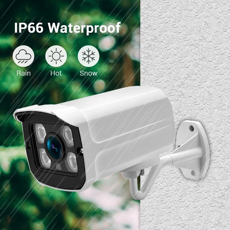 8MP 4K Ultra aparat IP HD wodoodporna kamera zewnętrzna Auido nagrywanie ruchu wykrywanie XMeye chmura kamera do monitoringu CCTV H.265 ONVIF