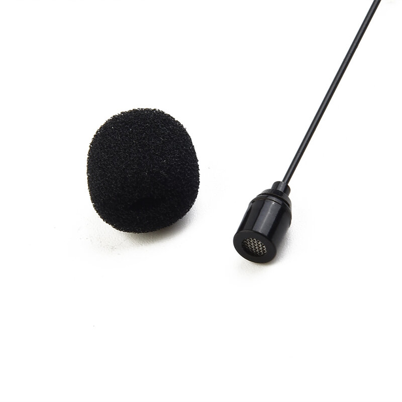 1x 3.5MM Single Earhook Headset Microphone For Amplifier Teaching Meeting Black Single Ear Headset Mic 3.5L Straight Plug
