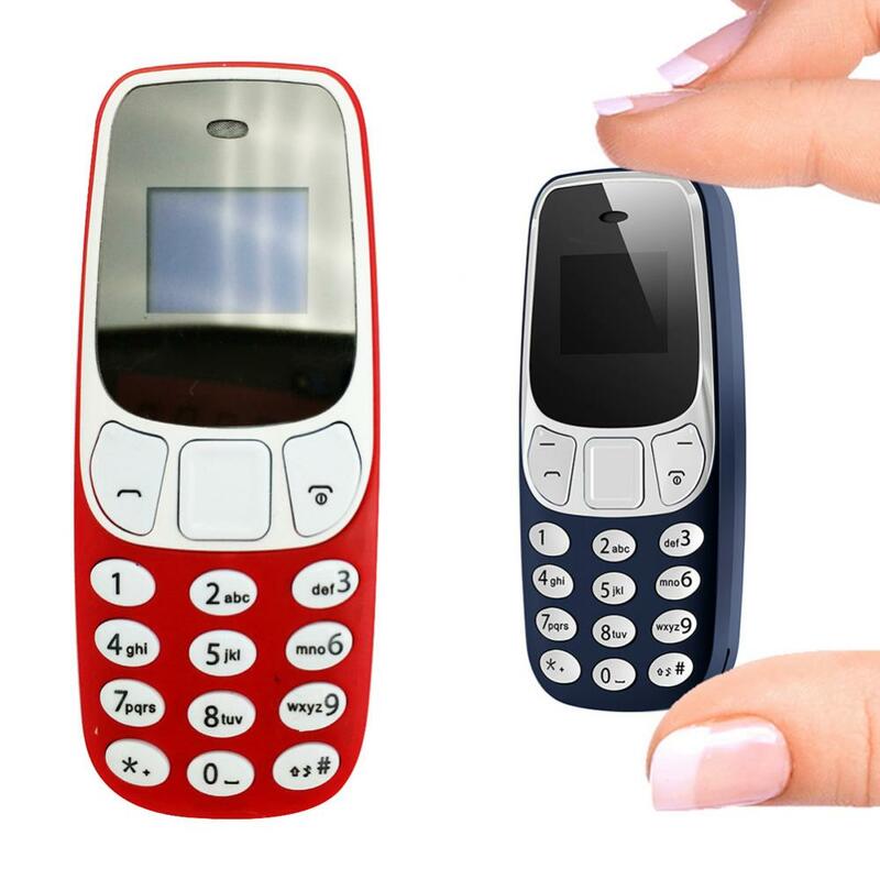 2022 Super Kleine Mini Mobiele Telefoons Draagbare Dual Sim Kaarten Voice Changer MP3/4 Speler Mini Bluetooth-Compatibel mobiele Telefoon
