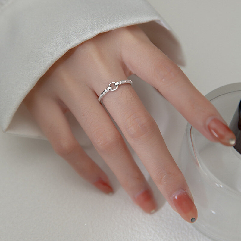 Anello in argento Sterling con zirconi cubici rotondi LicLiz per le donne accessori per gioielli da sposa per feste anelli Plata 925 Para Mujer LR0837
