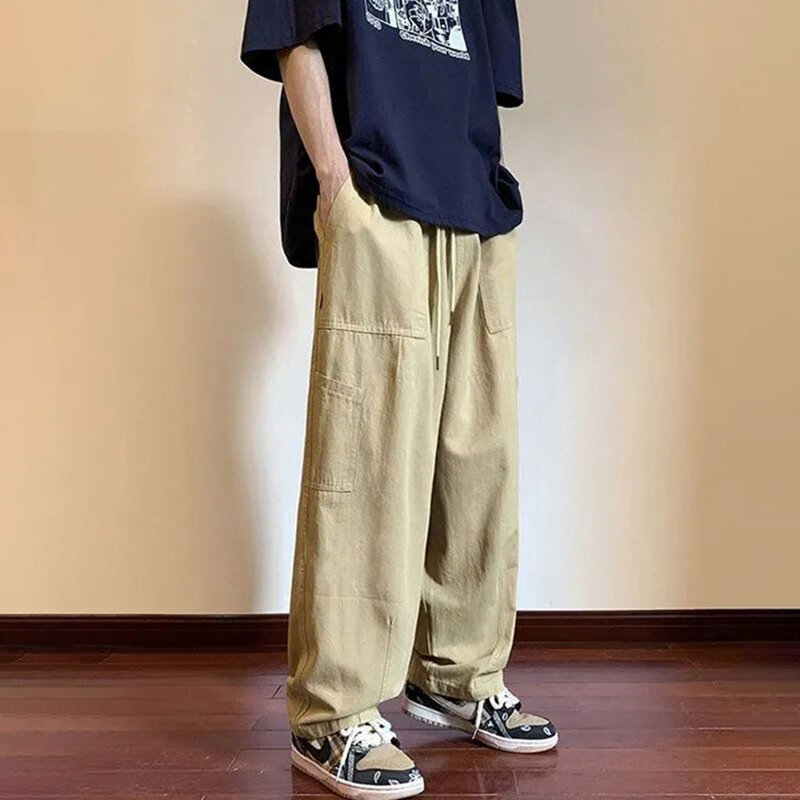 Street Hip-hop Retro tuta da uomo 2023 nuovi pantaloni sportivi di marca alla moda pantaloni dritti larghi casuali pantaloni da Skateboard a gamba larga