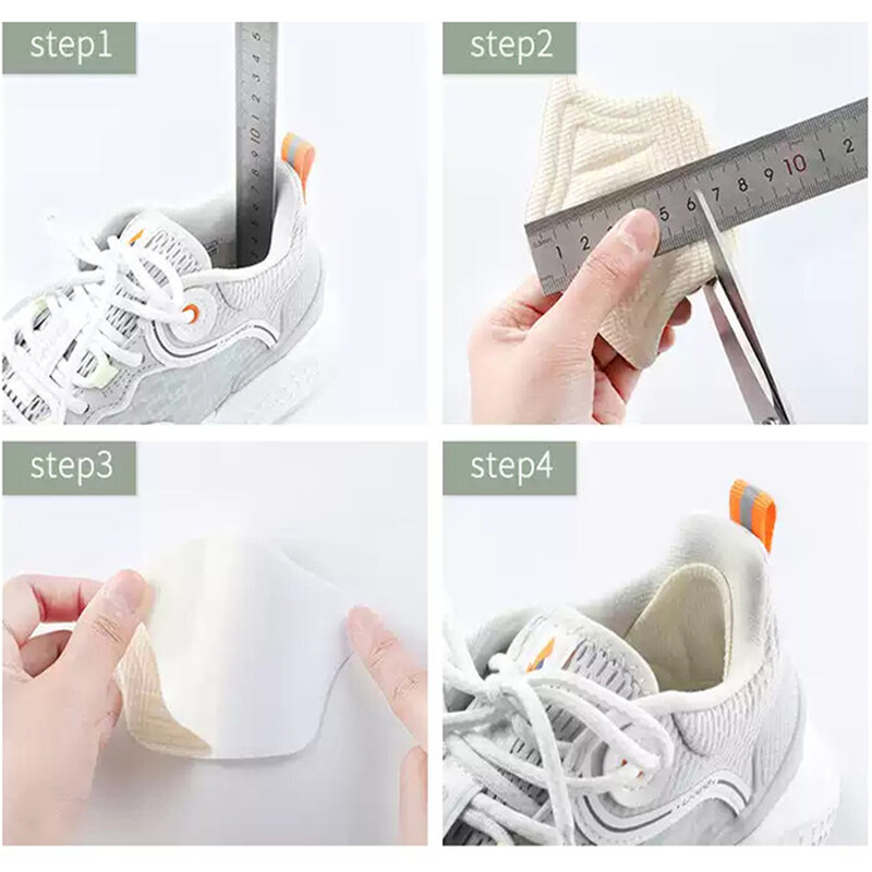 Almohadilla deportiva para zapatos, almohadilla para el talón del pie, pegatina antidesgaste, autoadhesiva, tamaño ajustable, inserciones para pies de esponja