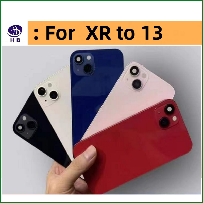 For iPhone XR ~ 14 rear battery midframe replacement, XR like 14 chassis XR to 14  frame + tool XR to 13 Diy Housing Matte