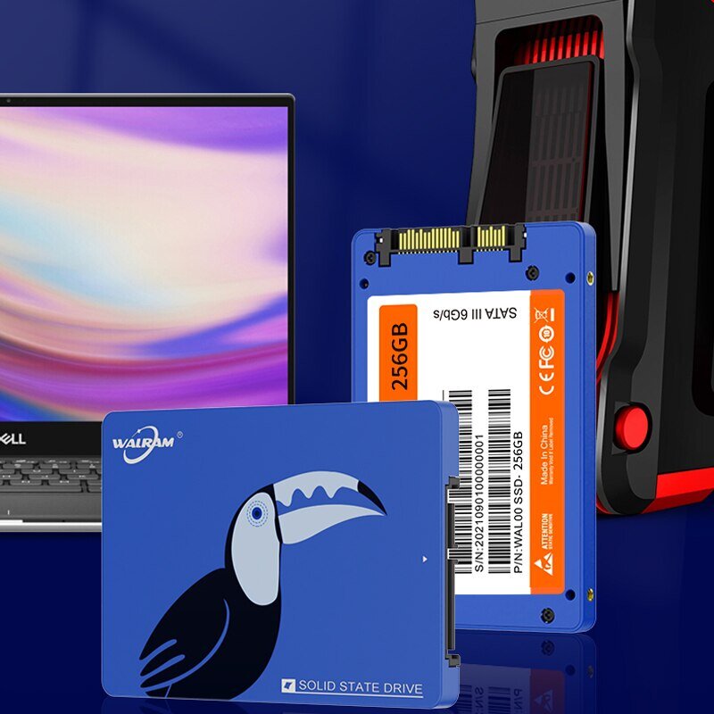 WALRAM SSD 1TB SATA3 2,5 Pulgadas SSD 512GB 120GB 128GB 240GB 256GB 500GB 480GB SSD Para Ordenador Portátil PC Unidad de Estado Sólido Interno