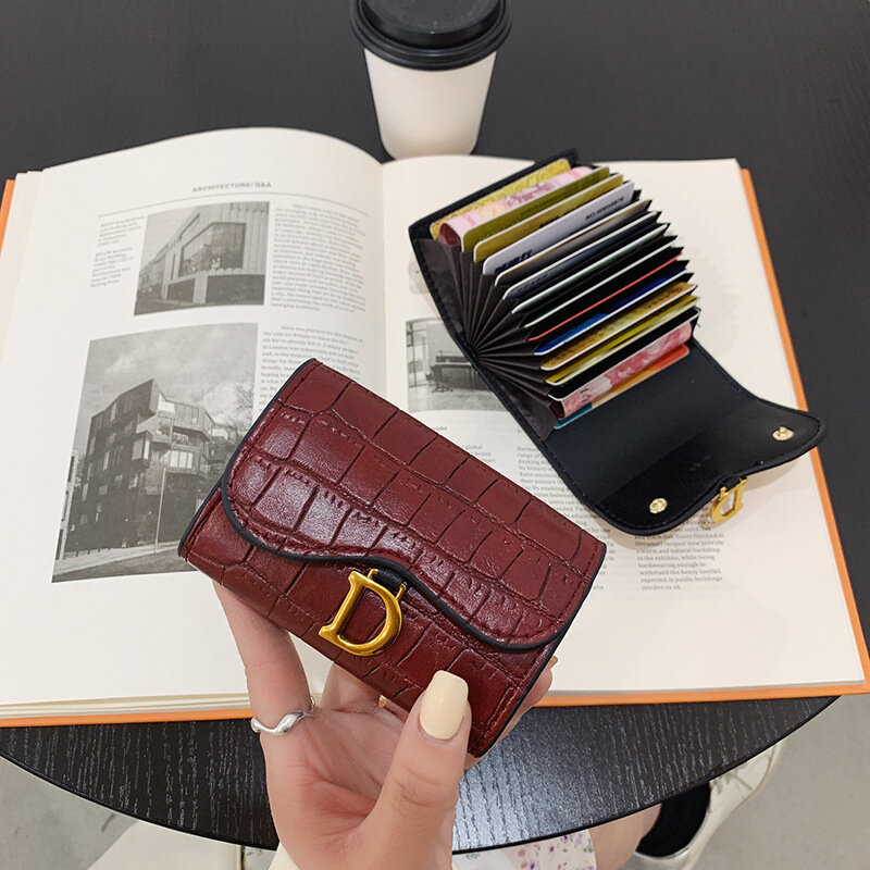 European and American Wallet for Women Simple Fashion Folding Card Holder Girls Mini Wallet Lady Female Coin Purse Clutch Bag
