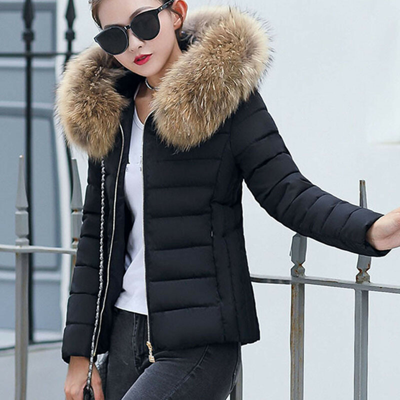 Casaco acolchoado gola roupas quentes algodão fino grosso acolchoado grande das mulheres frio tempo casaco acolchoado para mulheres jaquetas moda