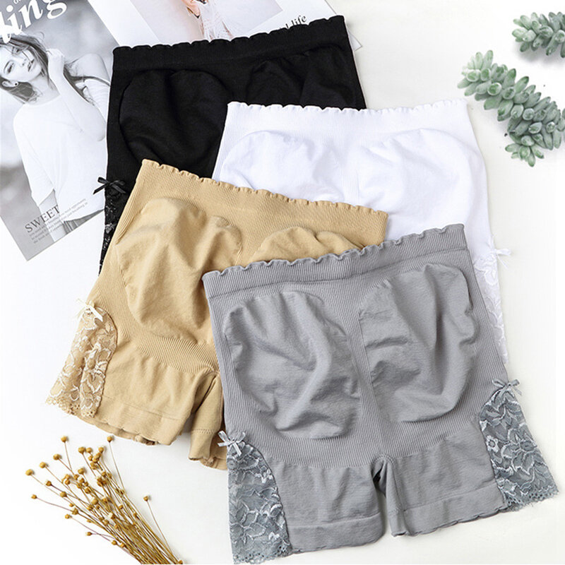 Women's Shorts Lace Large Size Safety Pants Women's Outerwear Leggings Spring and Summer Thin Three-point Pants Hip Lift Shorts