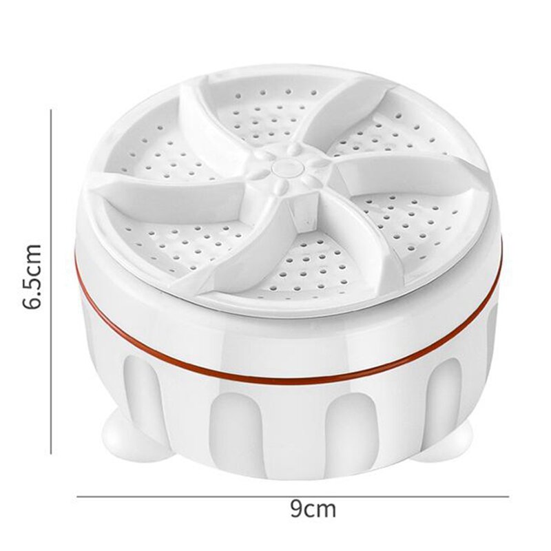 Mini Washing Machine USB Two-Way Rotating Turbine Portable Washing Machine For Sock Underwear For Travel