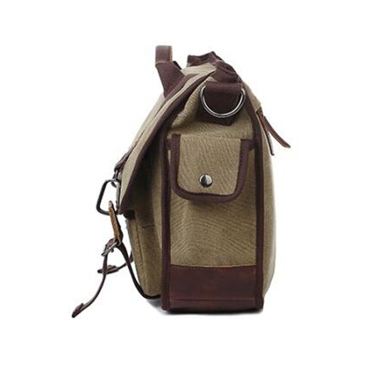 Men Casual Canvas Bag Crossbody bag Messenger Bags Solid Cover Vintage Bag High Quality for men shoulder bag