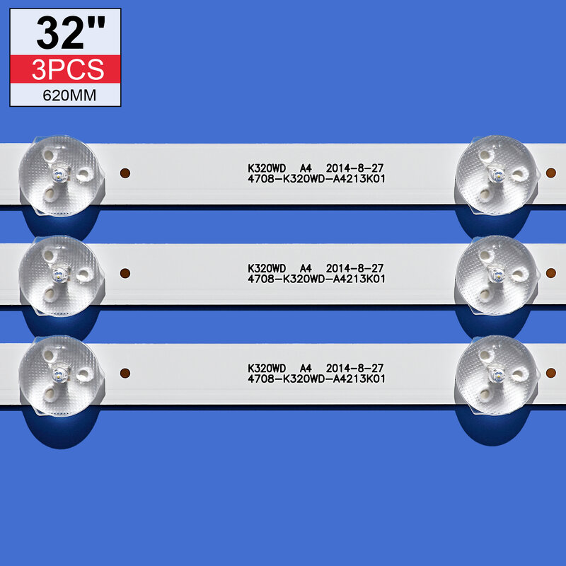 620Mm 7โคมไฟ GJ-2K16 GEMINI-315 D307-V1.1 LBM320M0701-LD-1(5) GJ-2K16 D2P5-315 D307-V2.2 LB32080 LB32080 V0-00 03 LED Strip Bar