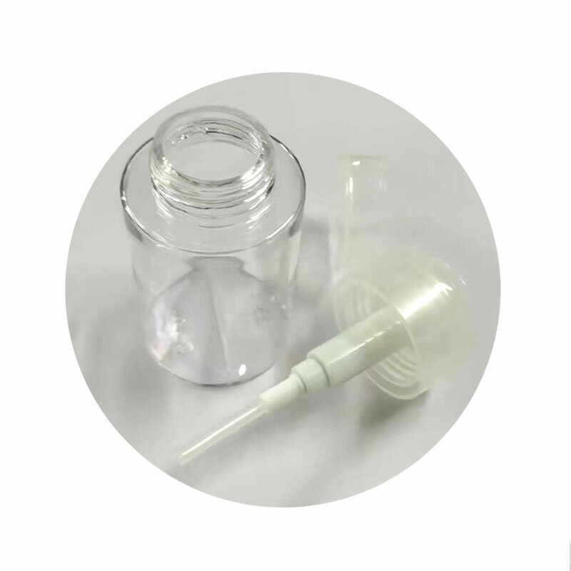Bottiglie riutilizzabili imbottigliamento Push-type spingere verso il basso il flacone dell'erogatore della pompa vuota per l'imballaggio della bottiglia di smalto per unghie e struccante