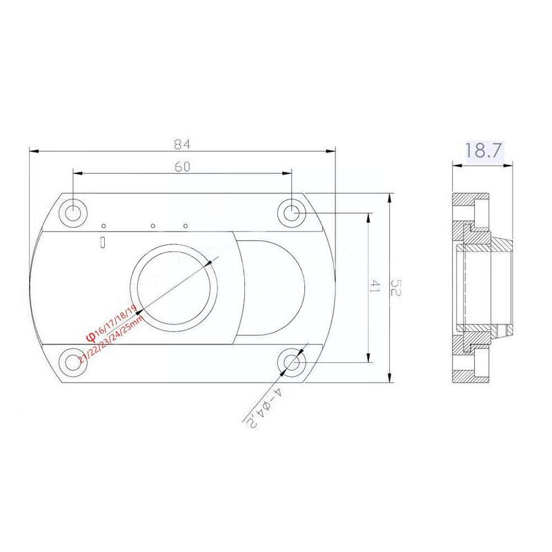 Aluminum Alloy Conversion Arm Dedicated Parts Metal Sme Conversion Plate Inner Hole 14/16/18/20/23/25mm For Turntable Vi U8d0