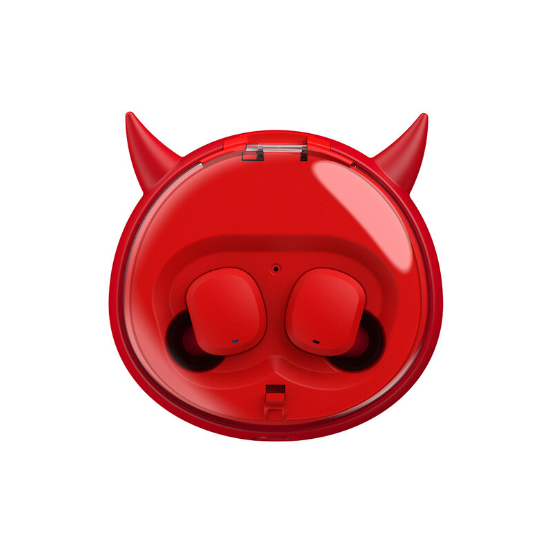 Tws 3D Stere Kleine Demon 5.0 Bluetooth Hoofdtelefoon Muziek Gaming & Sport Waterdichte Hoofdtelefoon