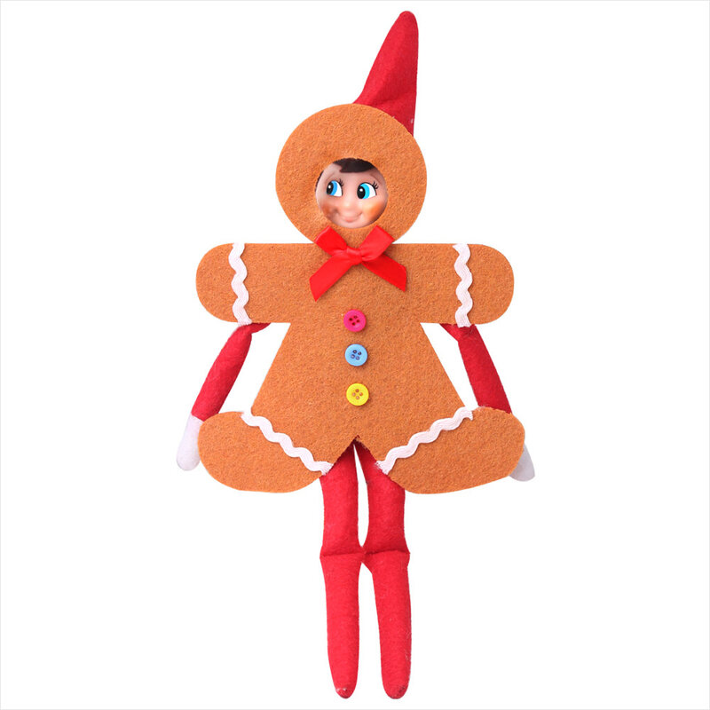 One Piece Kawaii Christmas Elf Doll Accessories Tree Snowman Dress Up Pattern Children's Christmas Gift（No Doll）m104