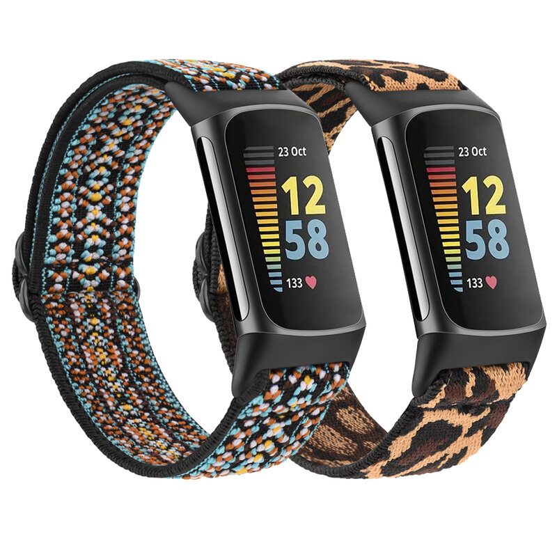 Elastyczny pasek do Fitbit Charge 5 pasek sport Loop Watchband wymiana opaski na nadgarstek do Fitbit Charge 5 opaska Smartwatch