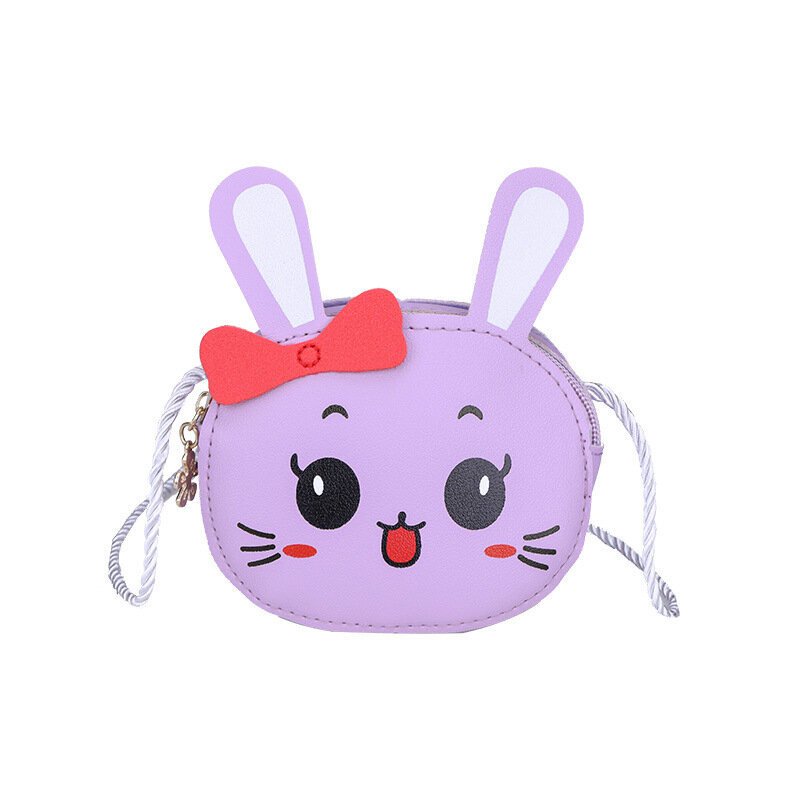 New Children's Small Messenger Bag Fashion Girls Baby Cartoon Rabbit Shoulder Bags Lovely Kids Coin Purse Accessories Handbags