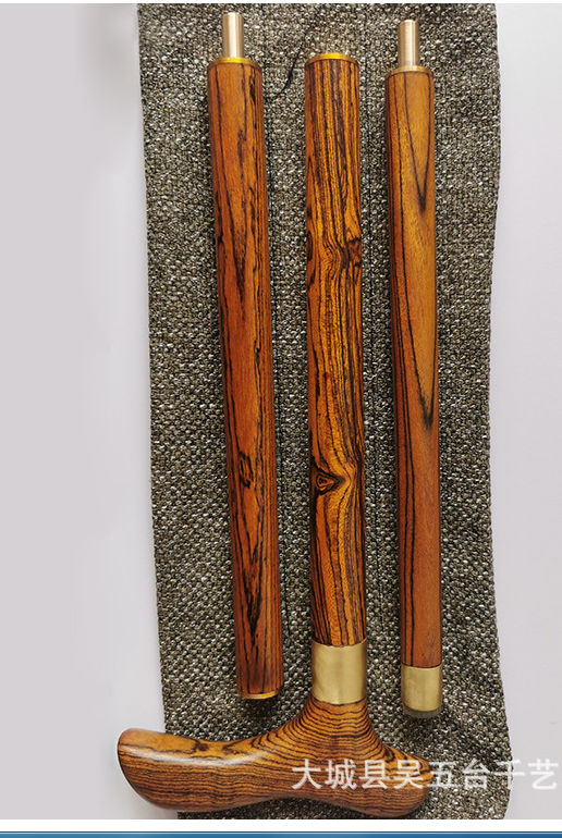 Toda a madeira natural cor de madeira serpentina pessoal nos idosos por atacado alpenstock cane presentes