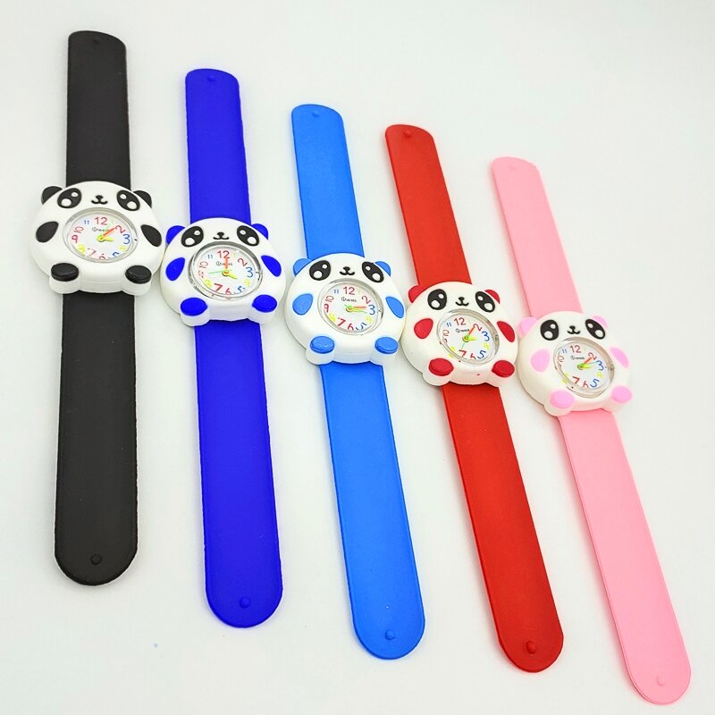 Chiny zabawkowa Panda zegarki dziecięce 2-15 letnie dzieci czas poznawczy bransoletka dziecięcy zegarek kwarcowy chłopcy dziewczęta zegar zegarek dziecięcy