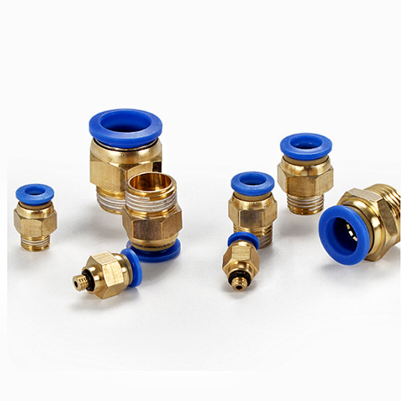 Hose Tracheal Connector Pneumatic Quick Fittings Push In Pipe Joint Straight Accessories 3d Printer Kit PC10 12 14 161/8 1/4 3/8