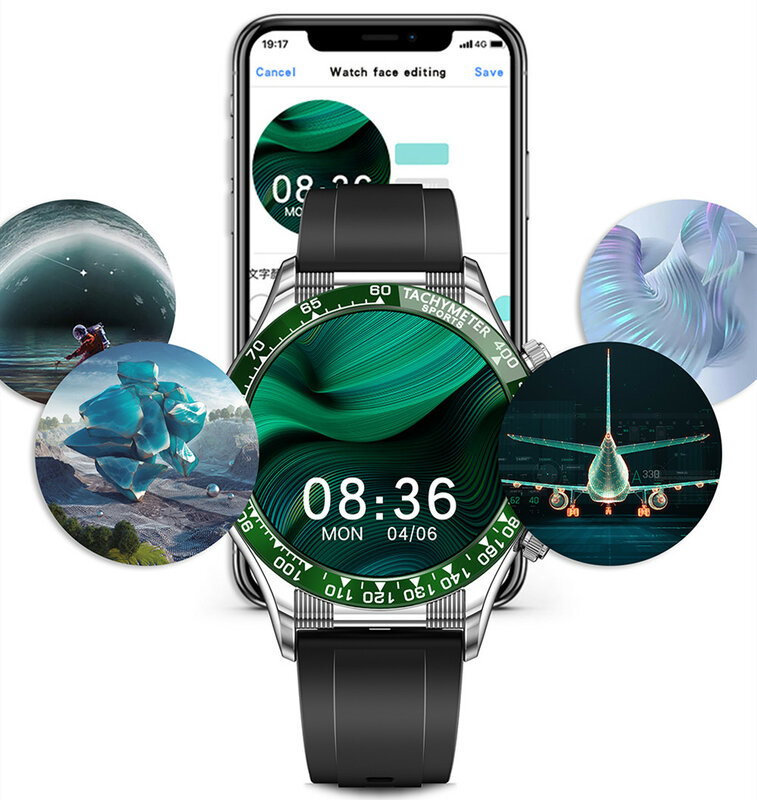 CZJW 2022 Neue Smart Uhr Android Uhren Fitness Tracker NFC Smartwatch Mann Wasserdichte Bluetooth Anruf Sport Armband Männer
