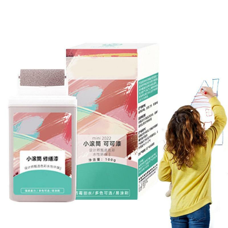 Small Rolling Brush Latex Paint Wall Repair Paste Roller Wall Mending Agent with Scraper Paint Valid Mouldproof Quick Drying