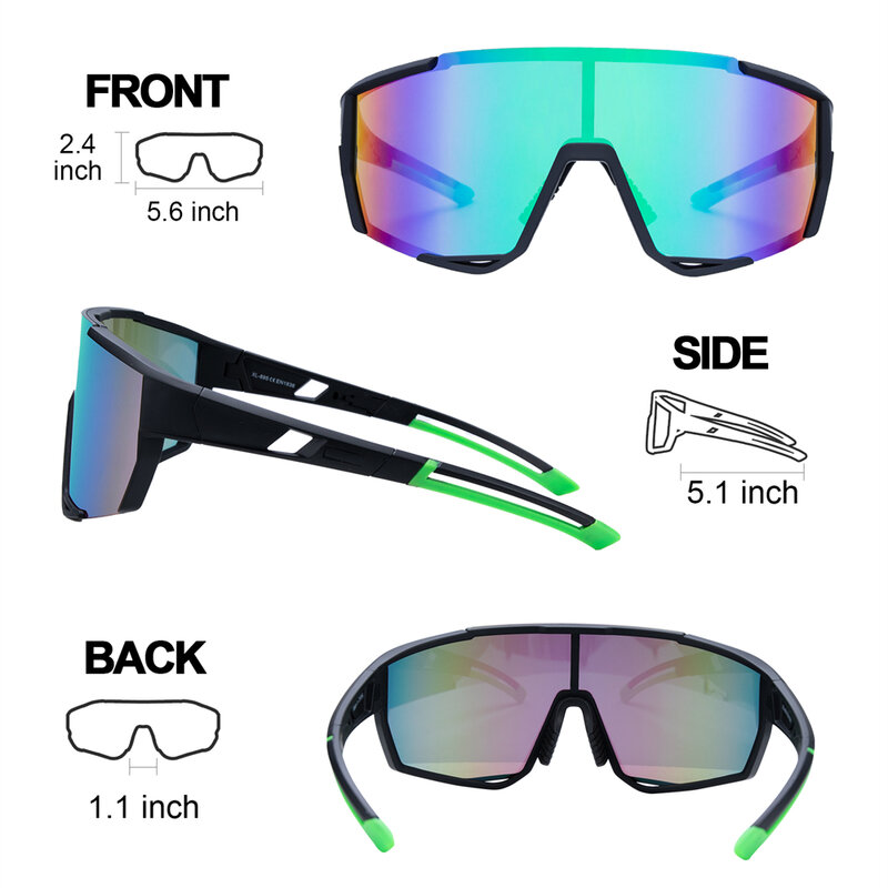 Gafas de sol polarizadas para ciclismo, lentes deportivas con 5 lentes intercambiables para hombre y mujer, gafas de sol para correr, pesca, béisbol, 2022