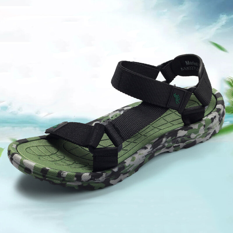 Men Beach Sandal Summer Fashion Sandals Outdoor Casual Trekking Sandals Man Hikking Shoes Comfortable MD Outsole Beach Shoes