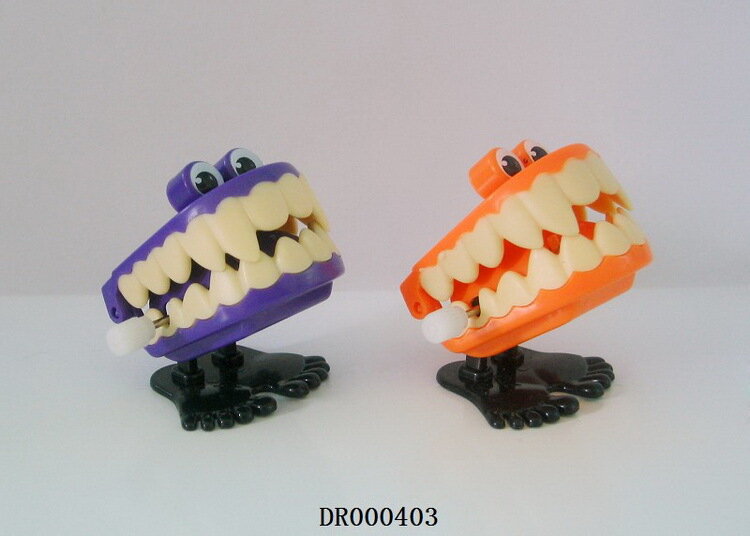 Novità giocattolo di Halloween orologio da salto zucca fantasma denti teschio carica giocattolo classico