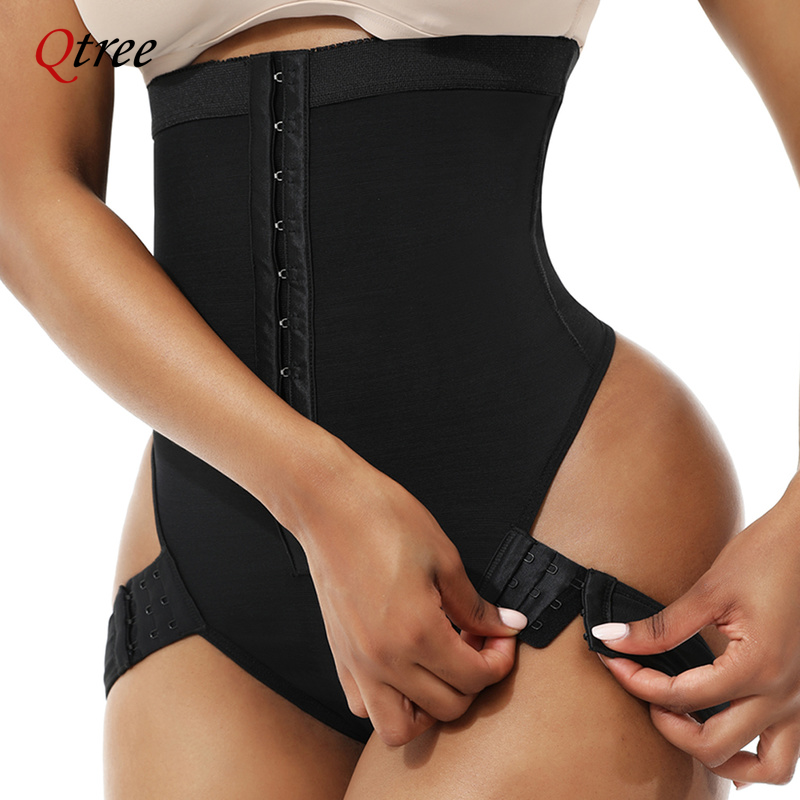 Formador de cintura feminina bunda levantador shaper corpo shapewear fajas colombianas controle de barriga corset empurrar para cima calcinha hip enhancer ganchos