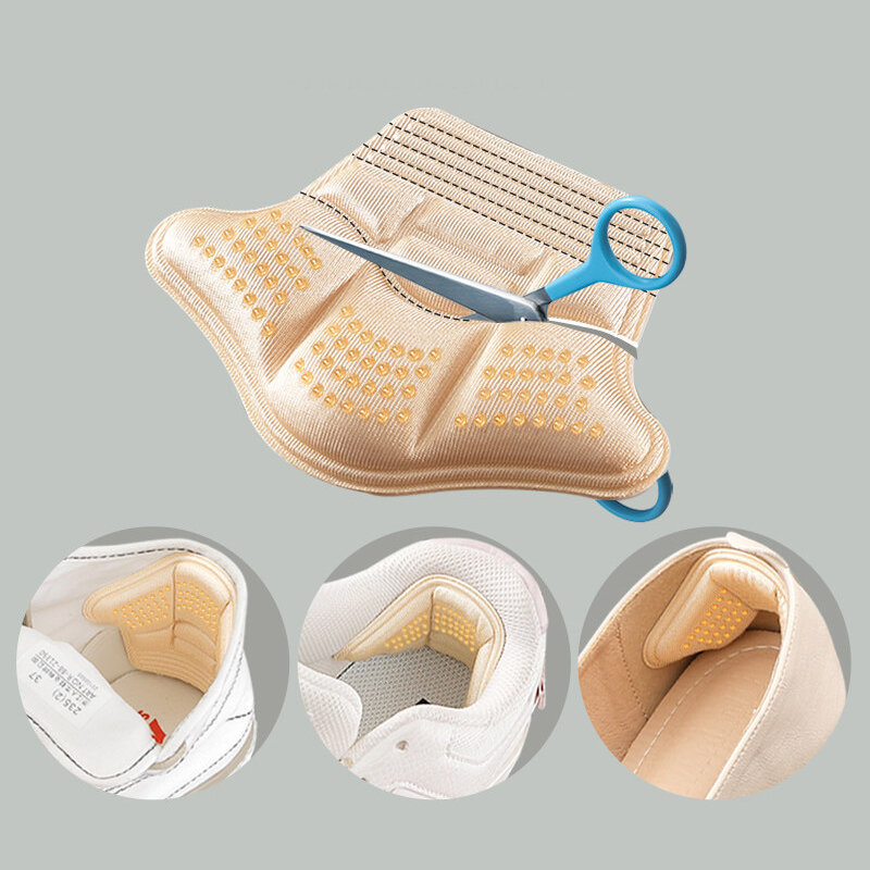 Youping-almohadillas de tacón de 4 piezas para zapatos deportivos, parche adhesivo para la espalda, plantilla de cojín, Protector de talón para aliviar el dolor de los pies